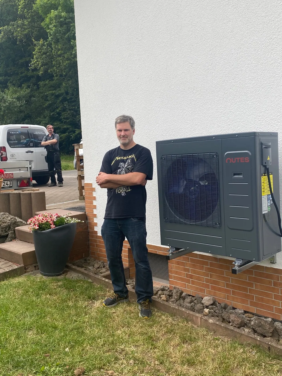 Nexus-Team bei der Installation vor Ort